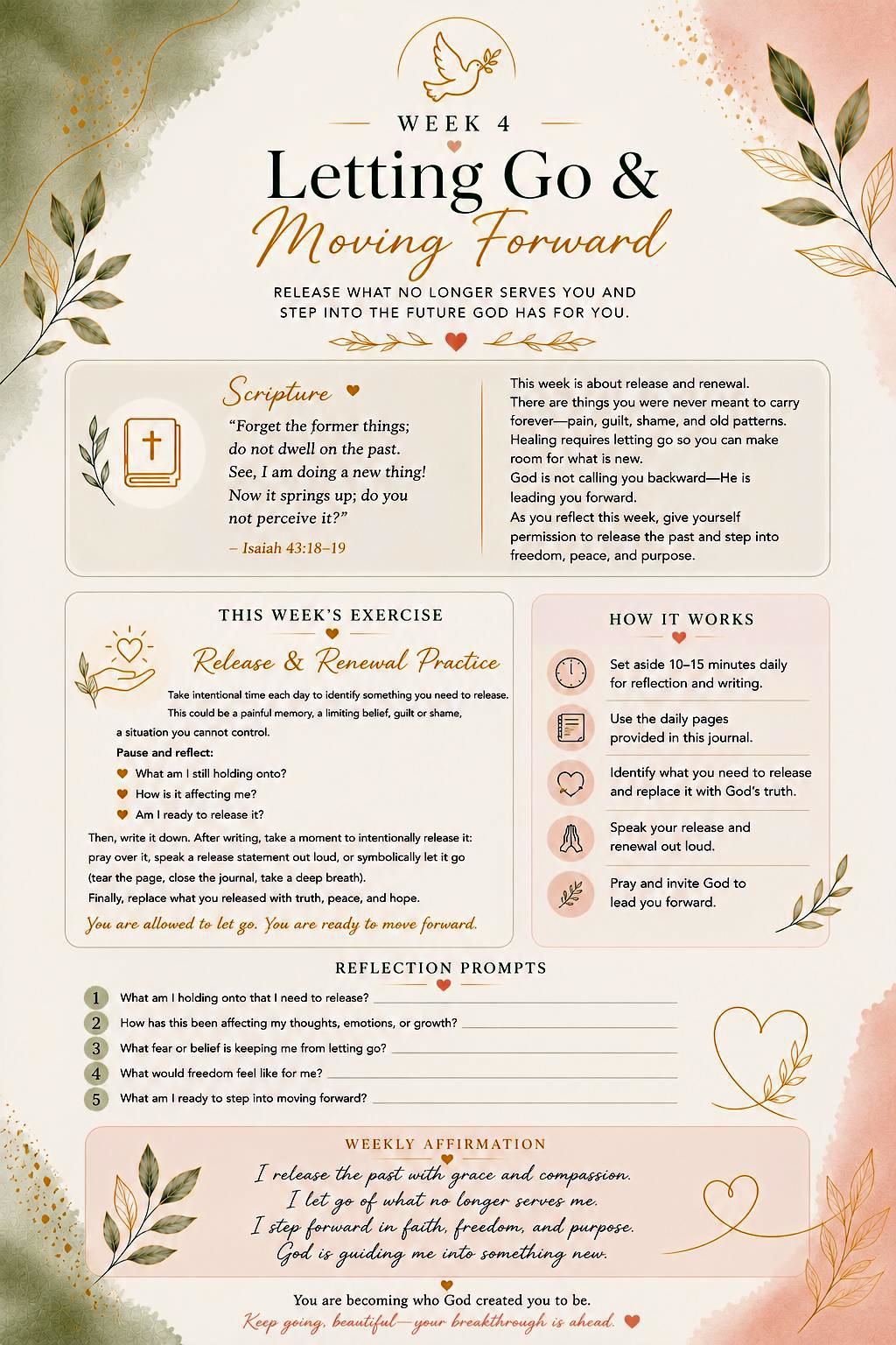 Woman's Guided Emotional Healing Journal