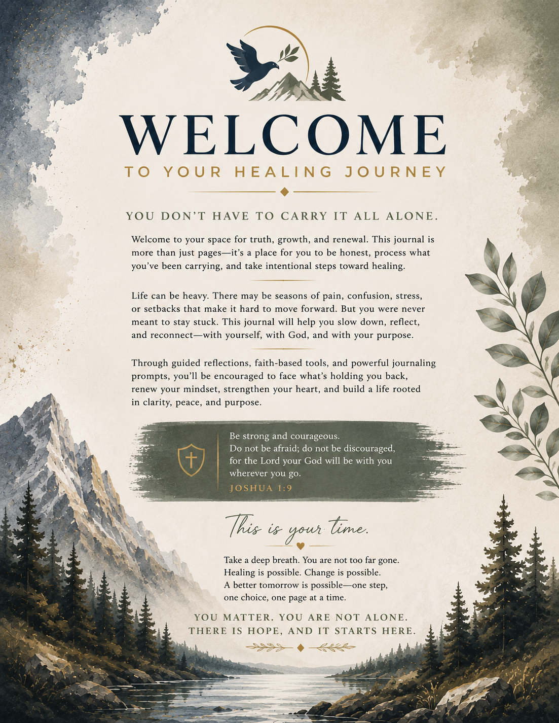 Men's Guided Emotional Healing Journal
