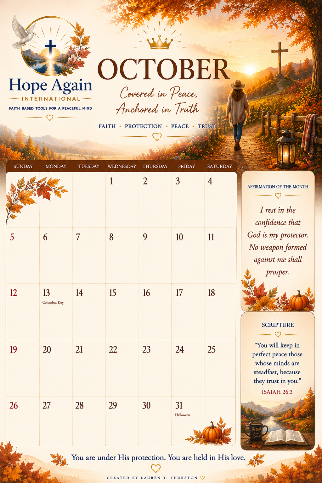 Printable Affirmation Calander Bundle