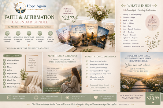 Printable Affirmation Calander Bundle