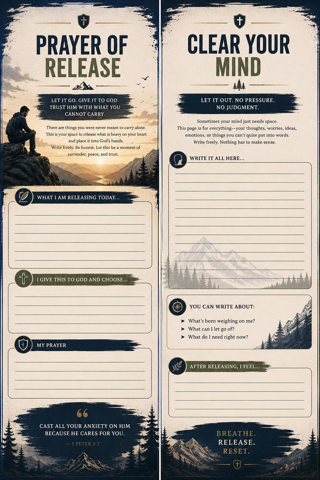 Men's Guided Emotional Healing Journal