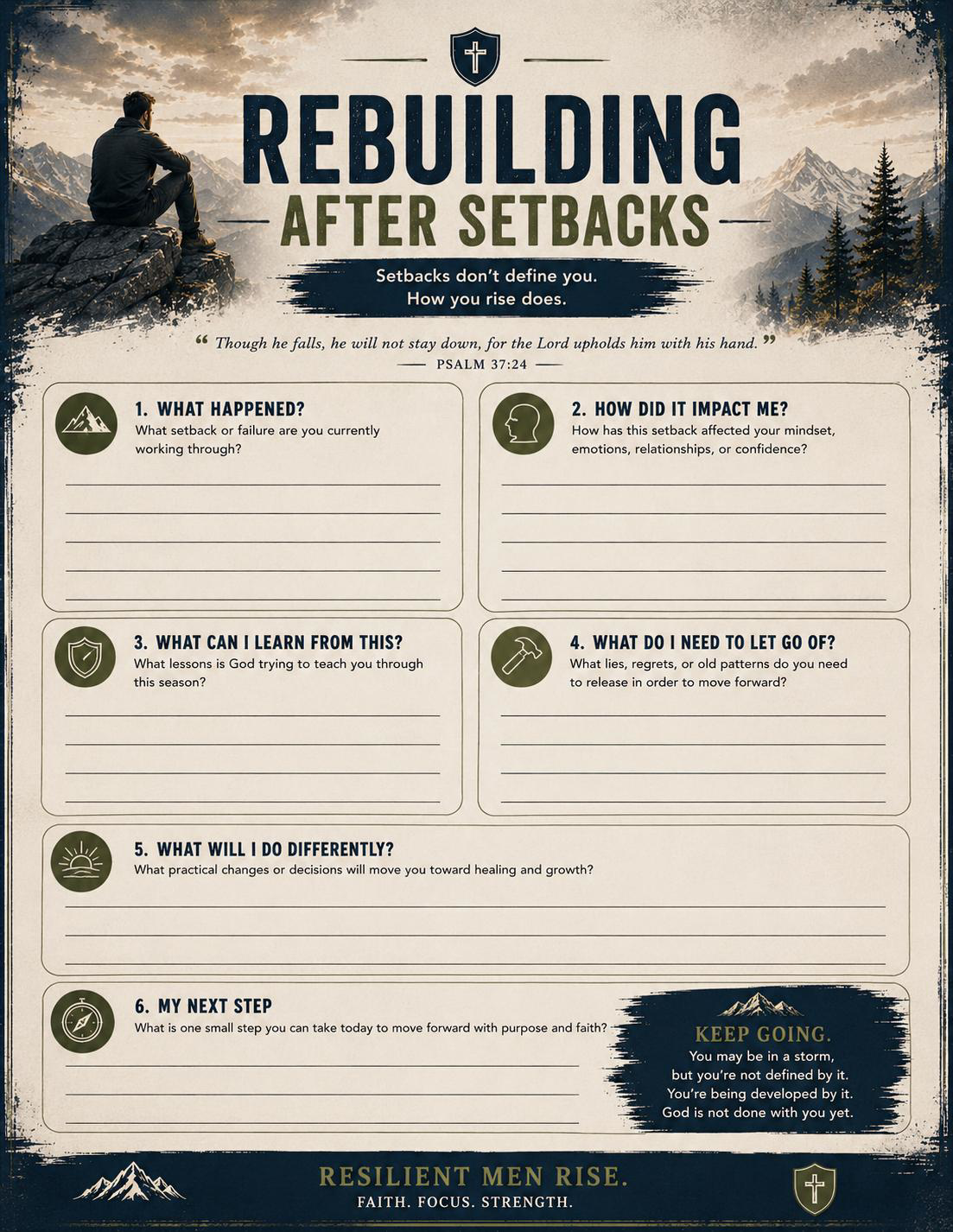 Men's Guided Emotional Healing Journal