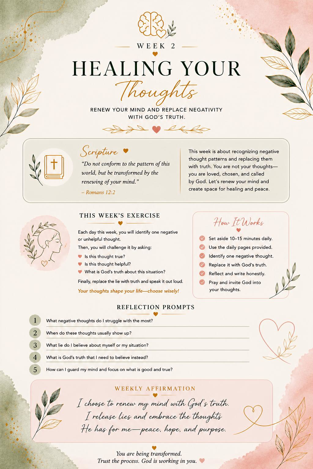 Woman's Guided Emotional Healing Journal