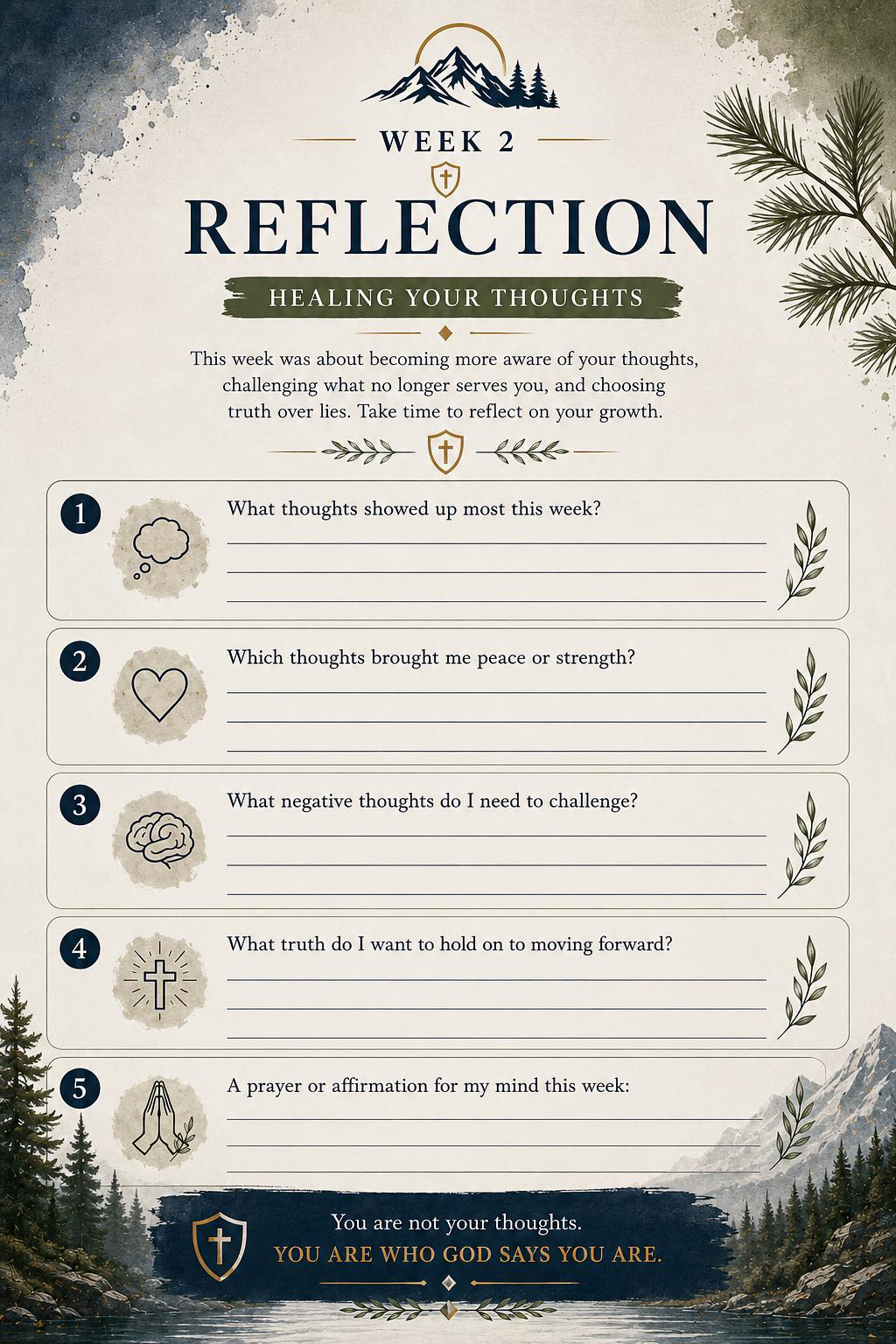 Men's Guided Emotional Healing Journal