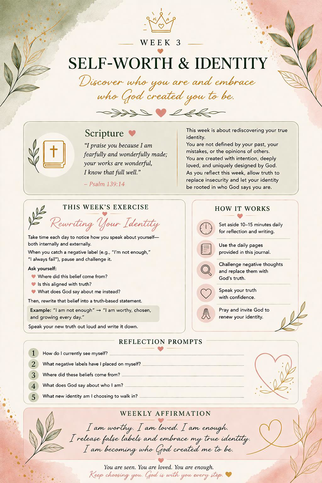 Woman's Guided Emotional Healing Journal